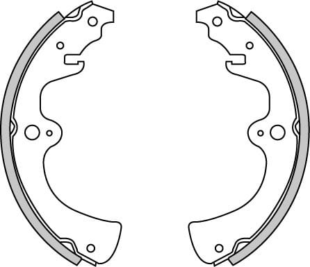 BRAKE SHOES AXLE SET (4)