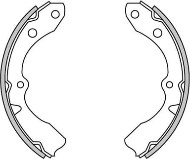 BRAKE SHOES AXLE SET (4)