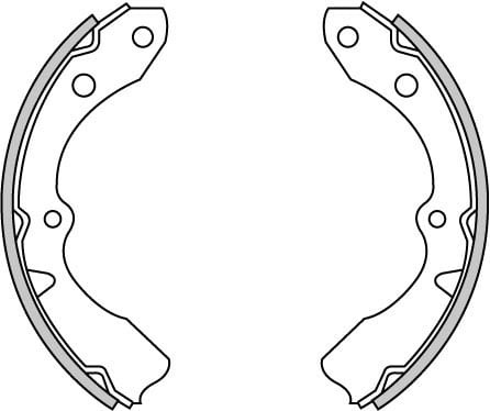 BRAKE SHOES AXLE SET (4)