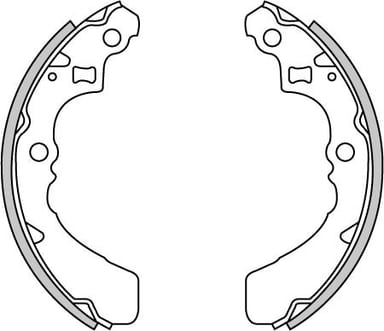 BRAKE SHOES AXLE SET (4)