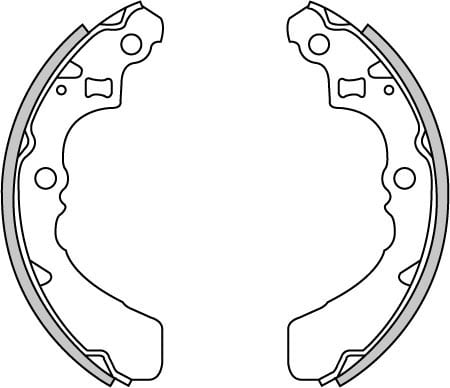 BRAKE SHOES AXLE SET (4)