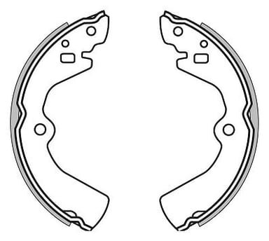 BRAKE SHOES AXLE SET (4)