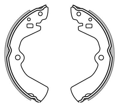 BRAKE SHOES AXLE SET (4)