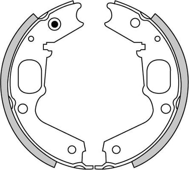 HAND BRAKE SHOES SET (4)
