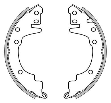 BRAKE SHOES AXLE SET (4)