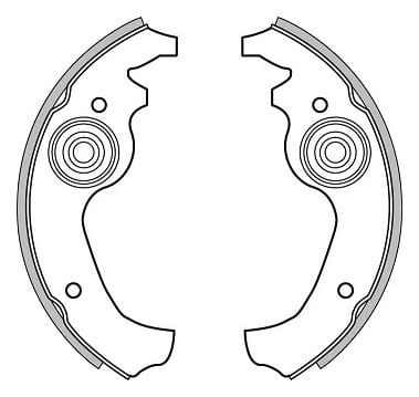 BRAKE SHOES AXLE SET (4)