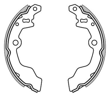 BRAKE SHOES AXLE SET (4)