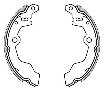 BRAKE SHOES AXLE SET (4)