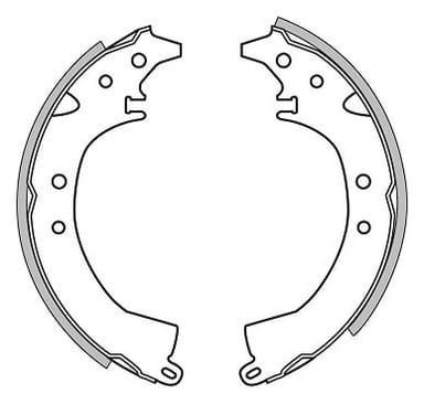 BRAKE SHOES AXLE SET (4)