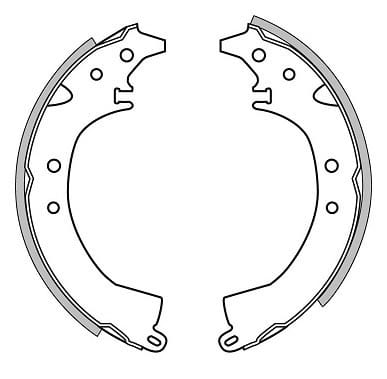 BRAKE SHOES AXLE SET (4)