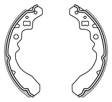BRAKE SHOES AXLE SET (4)