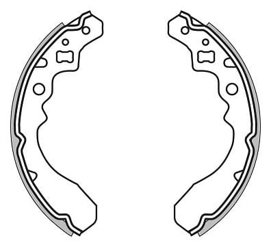 BRAKE SHOES AXLE SET (4)
