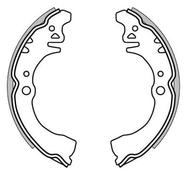 BRAKE SHOES AXLE SET (4)