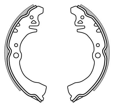 BRAKE SHOES AXLE SET (4)