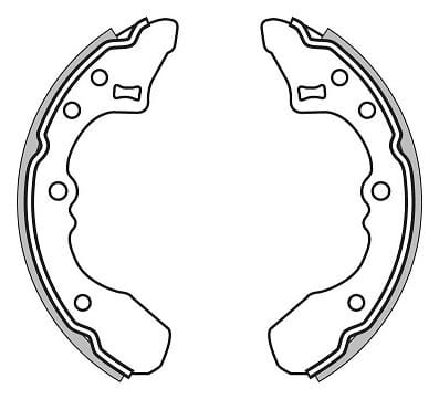 BRAKE SHOES AXLE SET (4)
