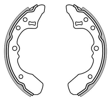 BRAKE SHOES AXLE SET (4)