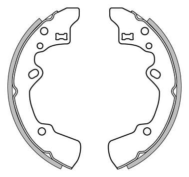 BRAKE SHOES AXLE SET (4)