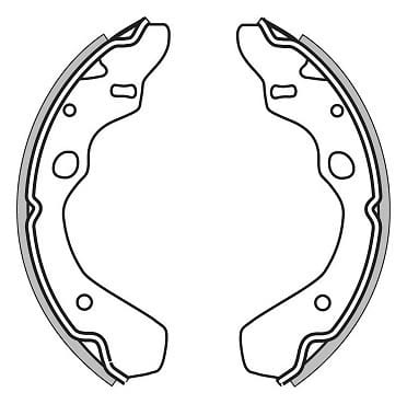BRAKE SHOES AXLE SET (4)