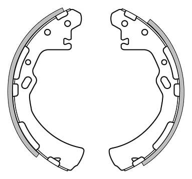 BRAKE SHOES AXLE SET (4)