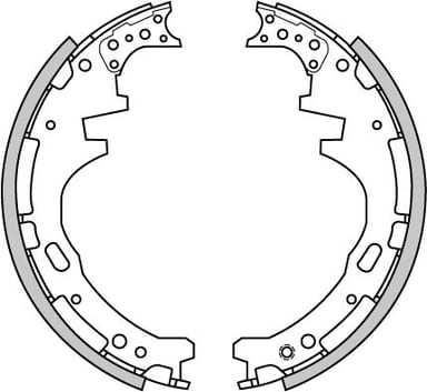 BRAKE SHOES AXLE SET (4)