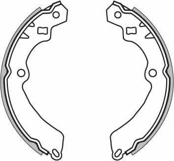 BRAKE SHOES AXLE SET (4)