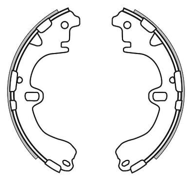BRAKE SHOES AXLE SET (4)