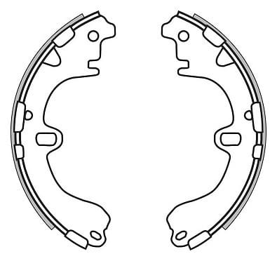 BRAKE SHOES AXLE SET (4)