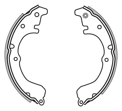 BRAKE SHOES AXLE SET (4)