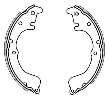 BRAKE SHOES AXLE SET (4)