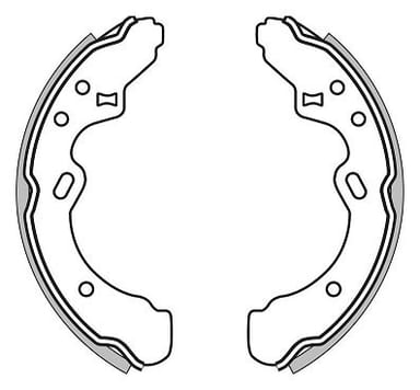 BRAKE SHOES AXLE SET (4)