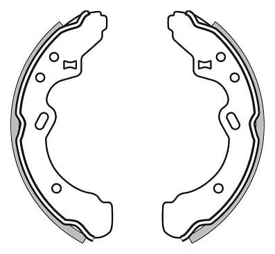 BRAKE SHOES AXLE SET (4)