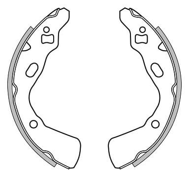 BRAKE SHOES AXLE SET (4)