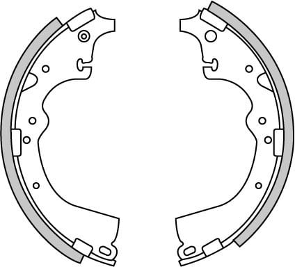 BRAKE SHOES AXLE SET (4)