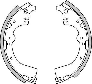 BRAKE SHOES AXLE SET (4)