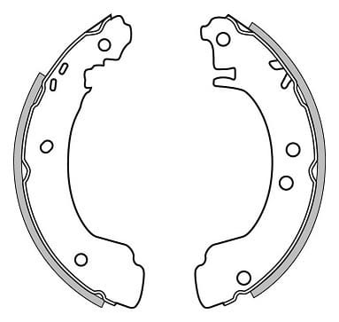 BRAKE SHOES AXLE SET (4)
