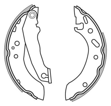 BRAKE SHOES AXLE SET (4)