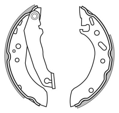 BRAKE SHOES AXLE SET (4)