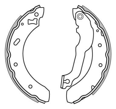 BRAKE SHOES AXLE SET (4)
