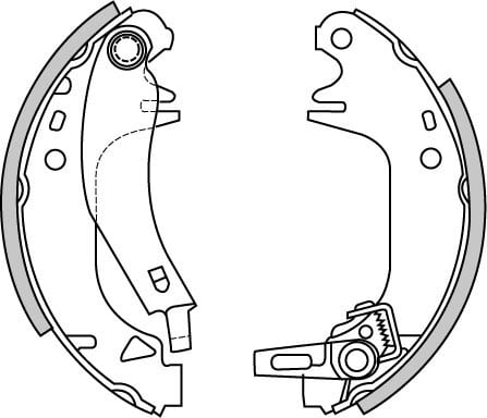 BRAKE SHOES AXLE SET (4)
