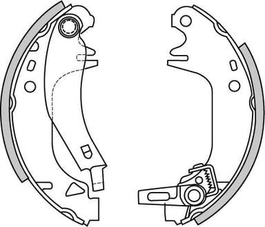 BRAKE SHOES AXLE SET (4)