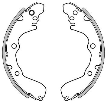 BRAKE SHOES AXLE SET (4)