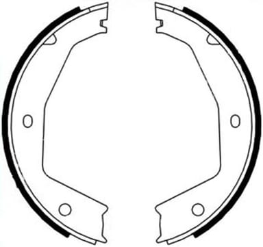 HAND BRAKE SHOES SET (4)