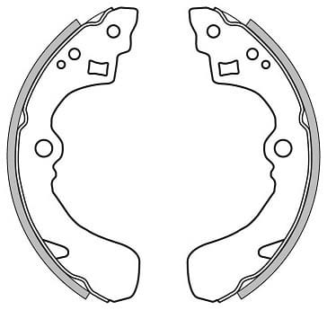 BRAKE SHOES AXLE SET (4)