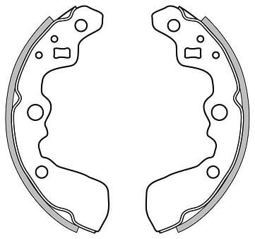 BRAKE SHOES AXLE SET (4)