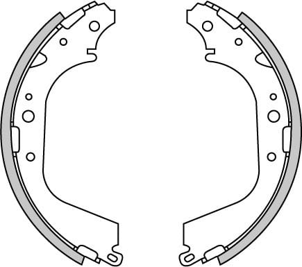 BRAKE SHOES AXLE SET (4)