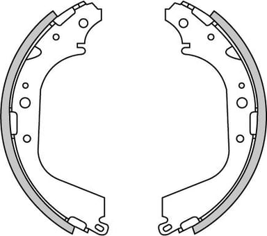 BRAKE SHOES AXLE SET (4)