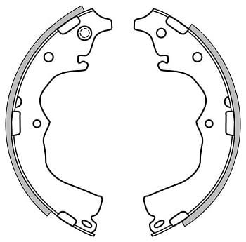 BRAKE SHOES AXLE SET (4)