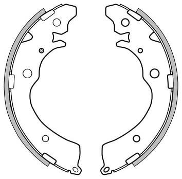 BRAKE SHOES AXLE SET (4)