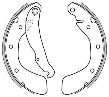 BRAKE SHOES AXLE SET (4)