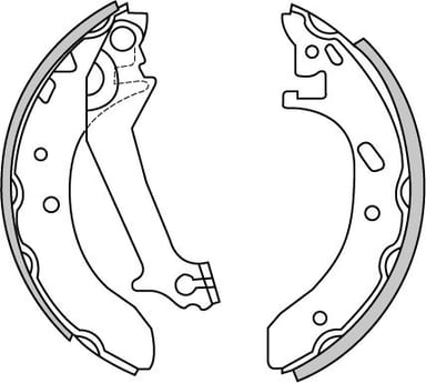 BRAKE SHOES AXLE SET (4)